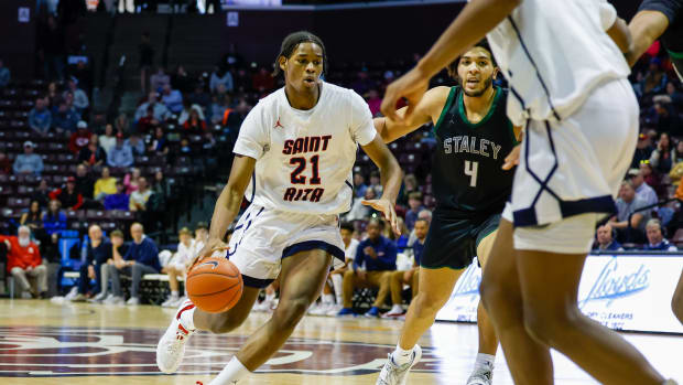 Morez Johnson played for St. Rita last season before transferring to Thornton.